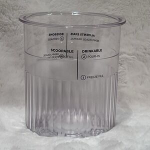 Ninja Creami Deluxe Pint Container -‎ 24 OZ Ice Cream Replacement - No Lid - EC